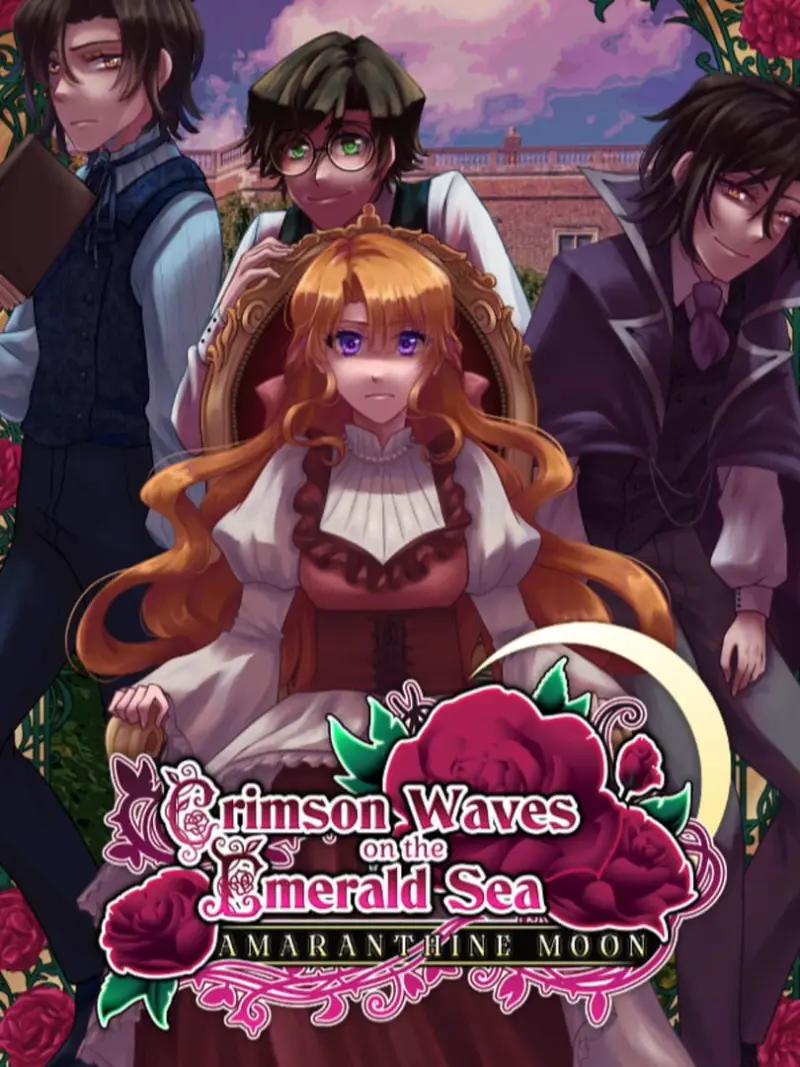 Crimson Waves on the Emerald Sea: Amaranthine Moon