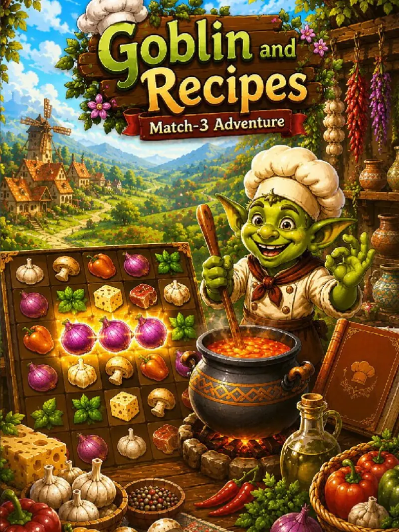 Goblin and Recipes: Match-3 Adventure