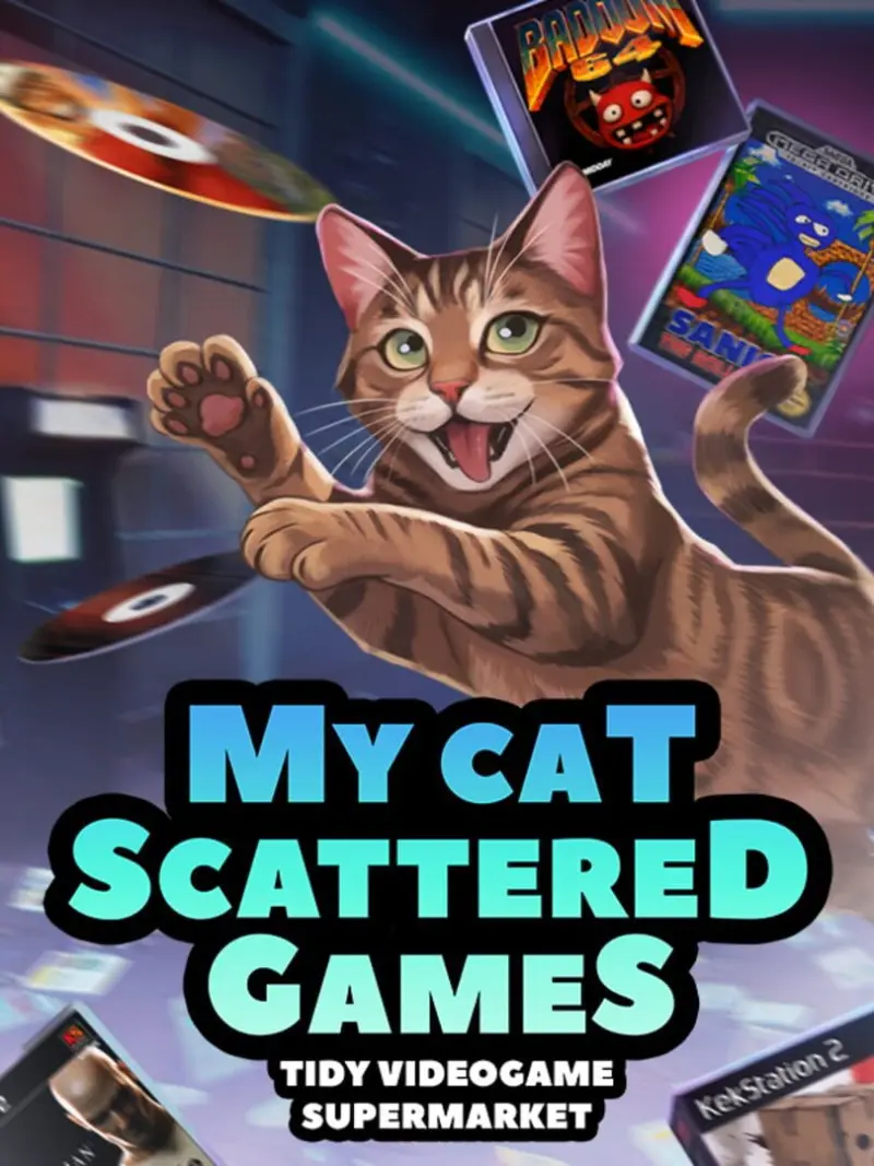 My Cat Scattered Games: Tidy Videogame Supermarket